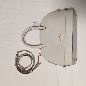 Coach white handbag